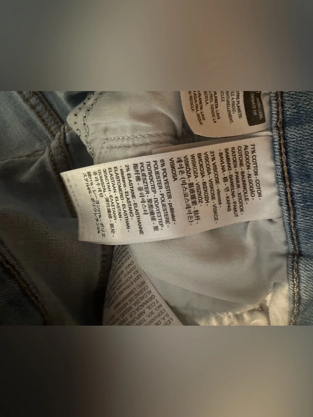 Levi's Light Wash Slim Straight Jeans